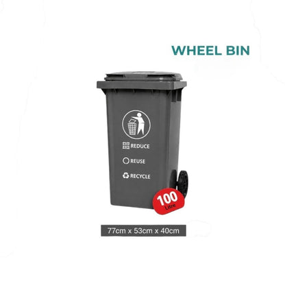 Zidello 100L Wheel Bin  – Heavy-Duty Dustbin for Commercial Use