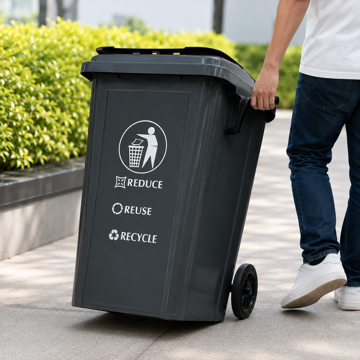 Zidello 100L Wheel Bin  – Heavy-Duty Dustbin for Commercial Use