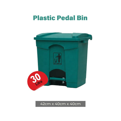 Zidello Plastic Dustbin – Durable Foot-Operated Dustbin for Home, Kitchen & Office (Random colours)