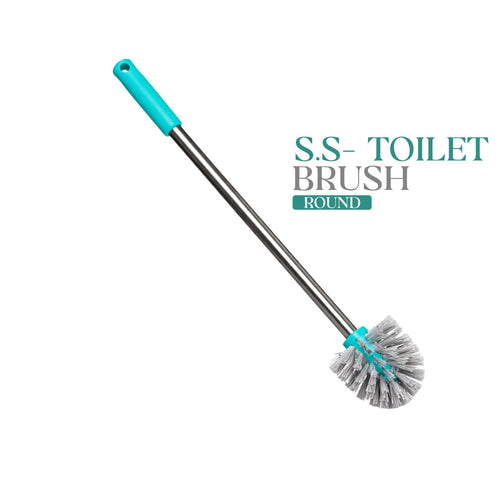Zidello Toilet Brush (Round) With Stainless Steel Pipe